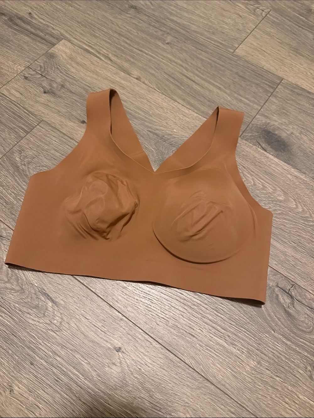 Seamless Wireless Comfort Bra — Caramel